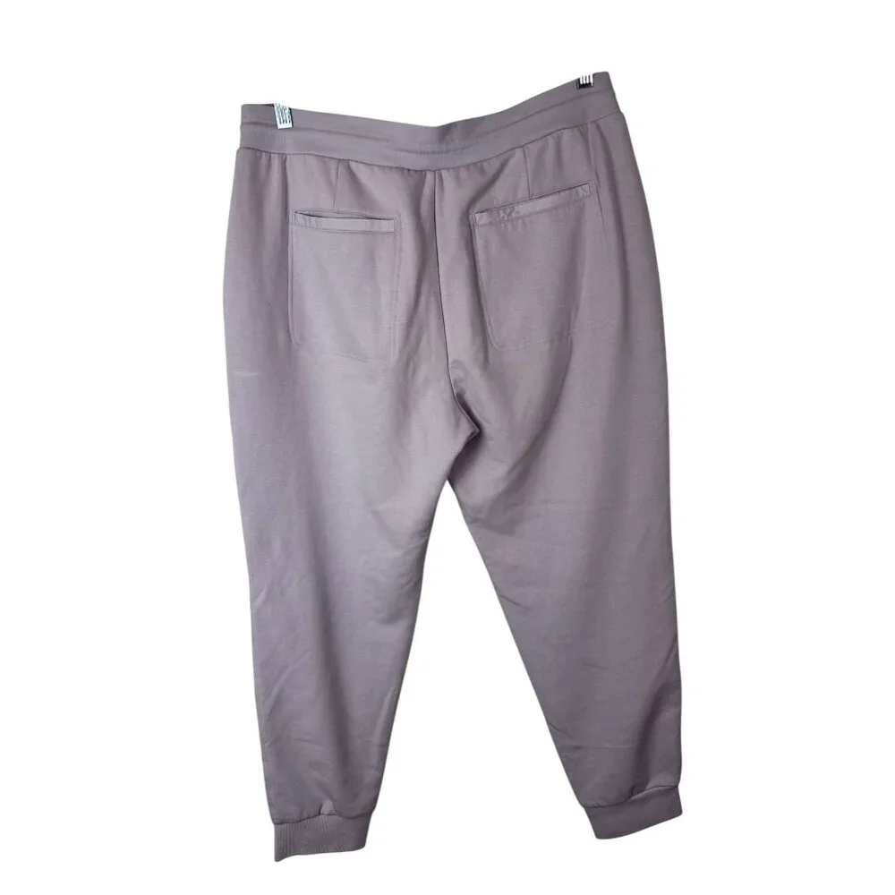 Athleta Apres Ski Down Quilted Jogger Pants Size 16 Purple Lavender Drawstring - Picture 3 of 16